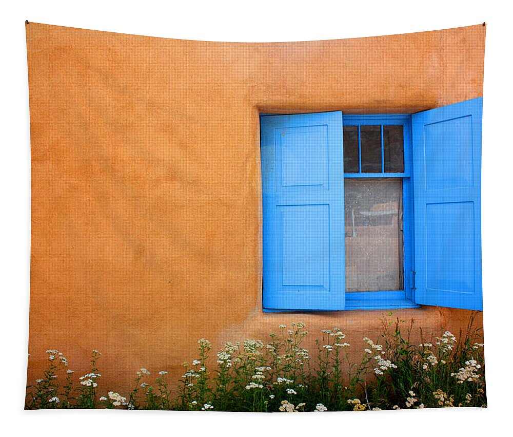 Rancho De Taos Tapestry featuring the photograph Taos Window V by Lanita Williams