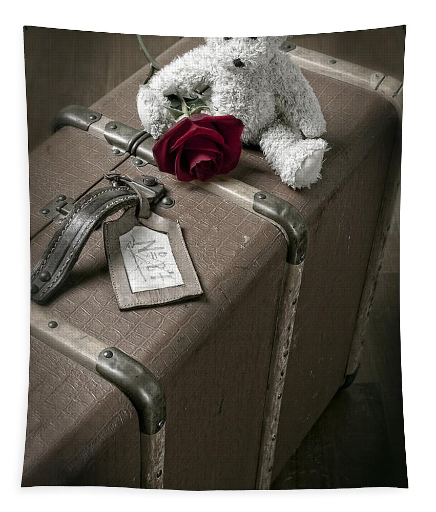 Rose Tapestry featuring the photograph Teddy Wants To Travel by Joana Kruse