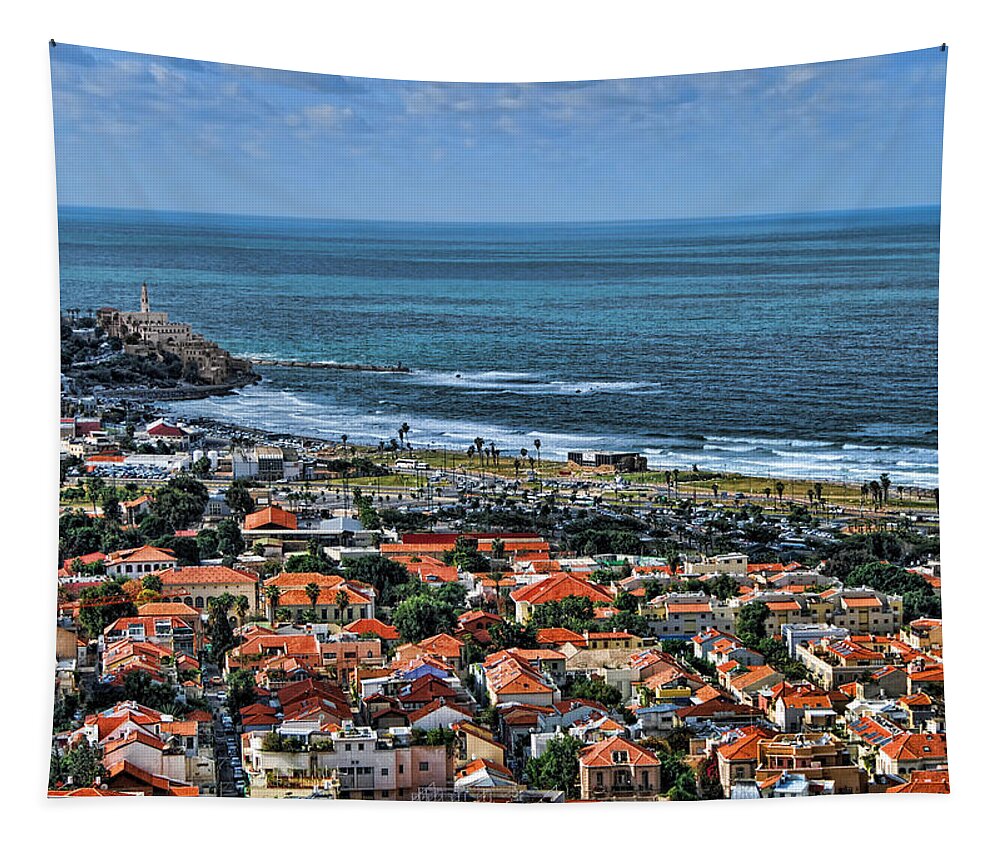 Israel Tapestry featuring the photograph Tel Aviv spring time by Ron Shoshani