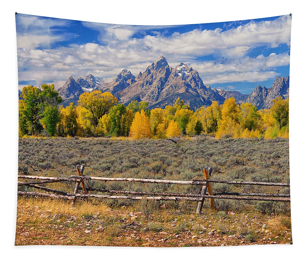 Tetons Tapestry featuring the photograph Teton Autumn by Greg Norrell