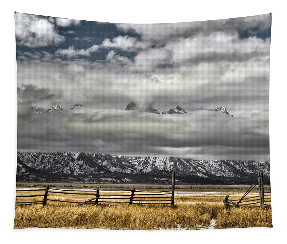 Mountain Tapestry featuring the photograph Teton Valley by Erika Fawcett