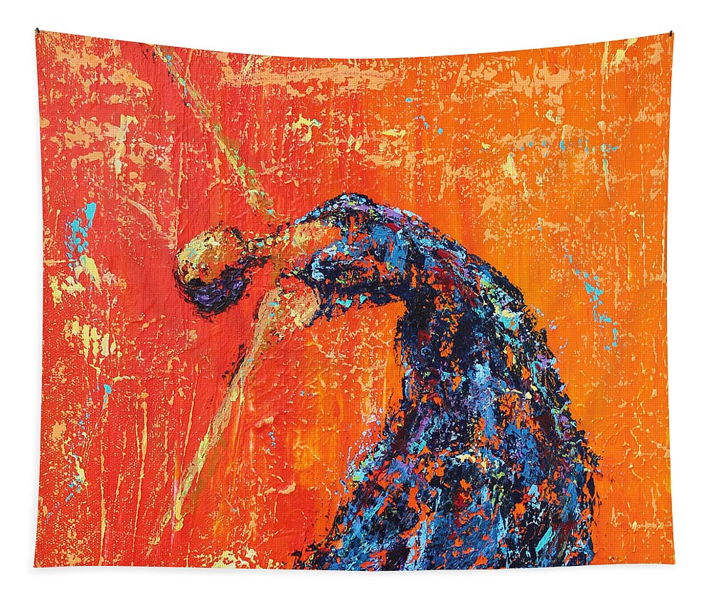 Woman Tapestry featuring the painting Thankful Adoration by Kristye Dudley
