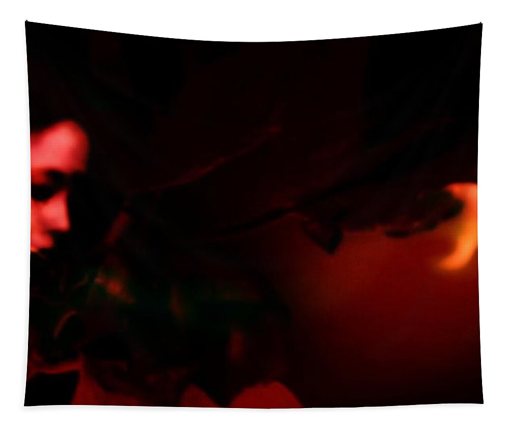 Red Tapestry featuring the photograph The architect of red by Jessica S