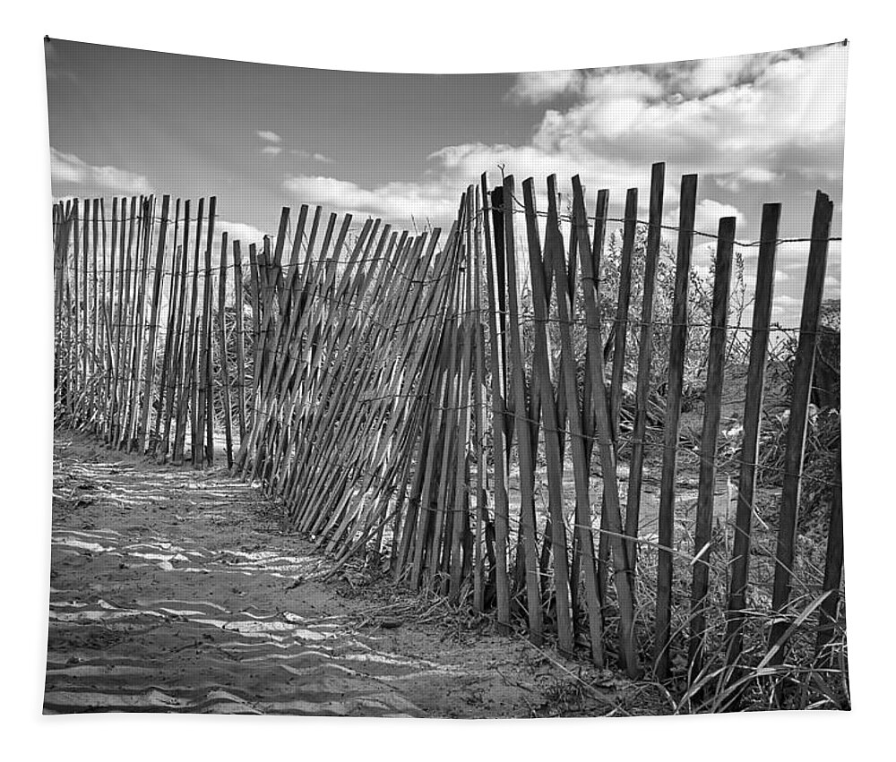 Beach Tapestry featuring the photograph The Beach Fence by Scott Norris