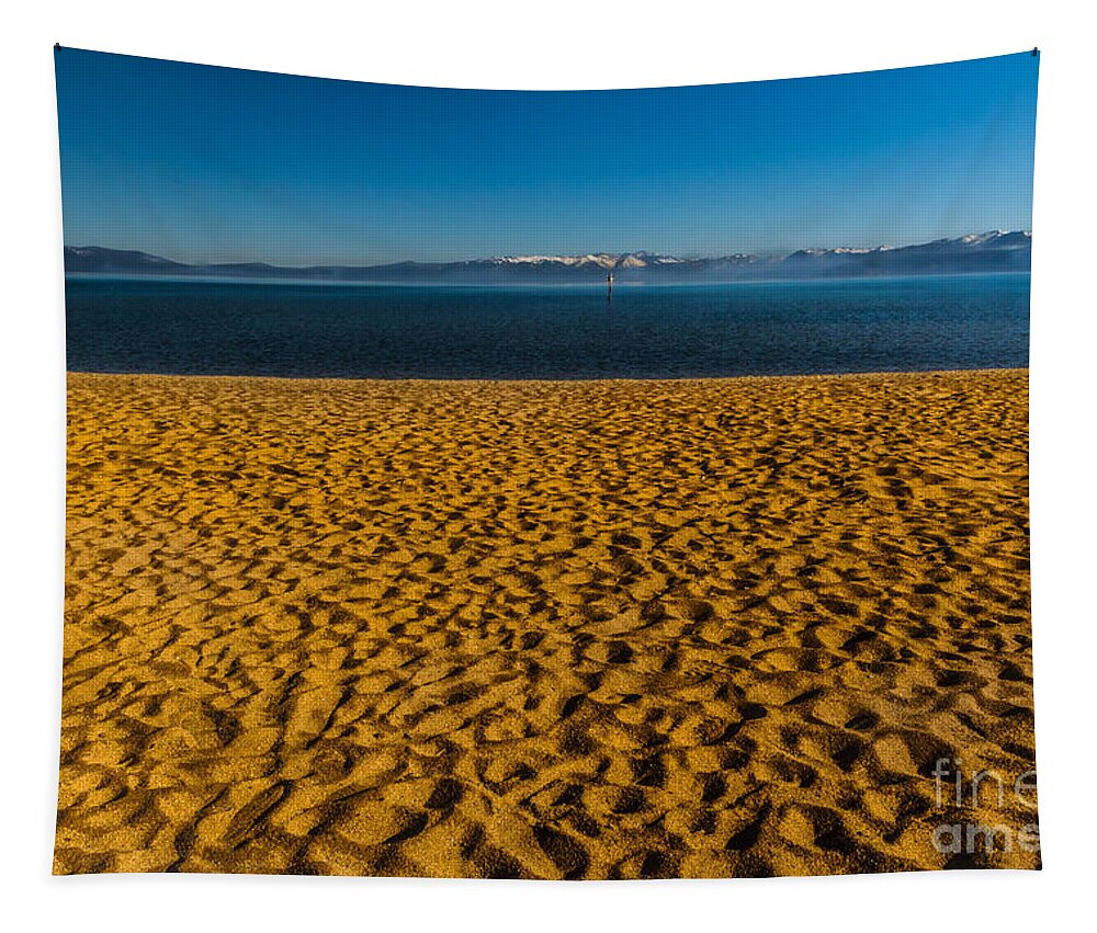The Beach Tapestry featuring the photograph The Beach by Mitch Shindelbower
