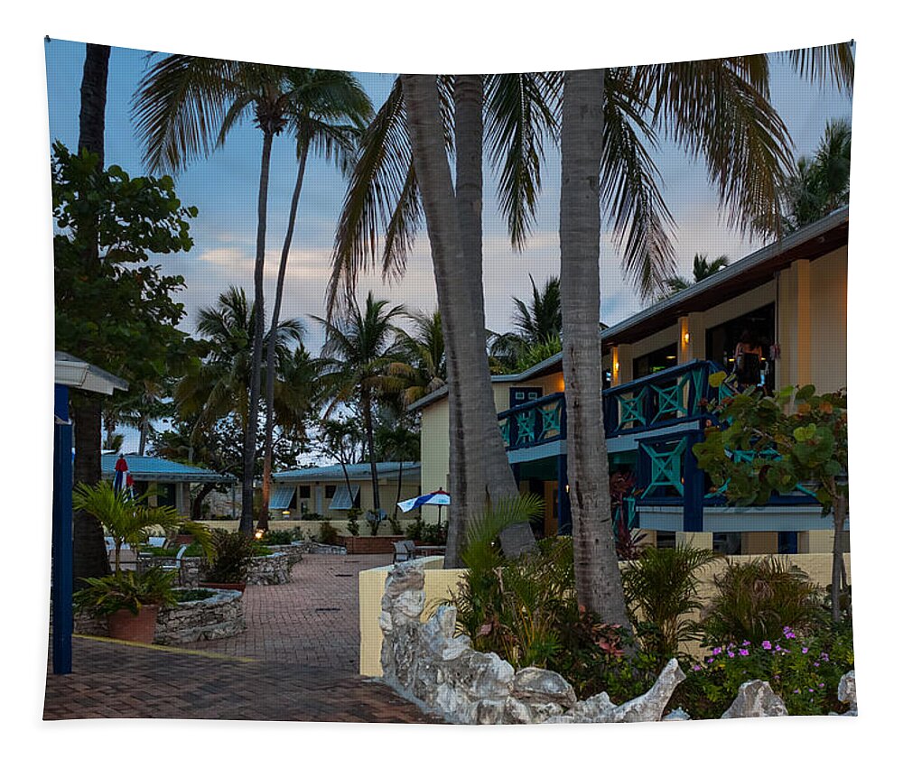 Alice Tapestry featuring the photograph The Bimini Big Game Club by Ed Gleichman