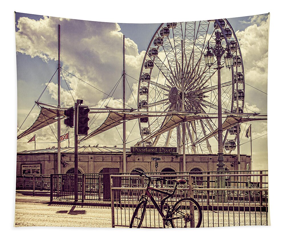 Wheel Tapestry featuring the photograph The Brighton Wheel by Chris Lord