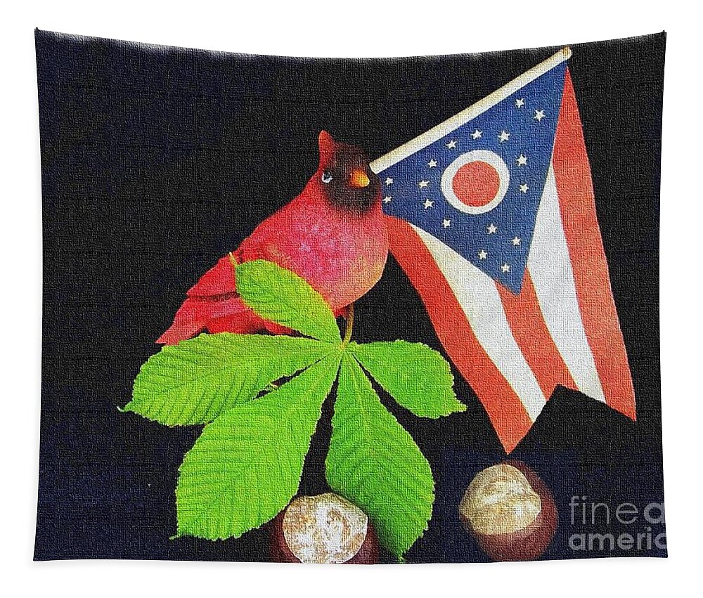 Ohio Tapestry featuring the photograph The Buckeye State by Charles Robinson