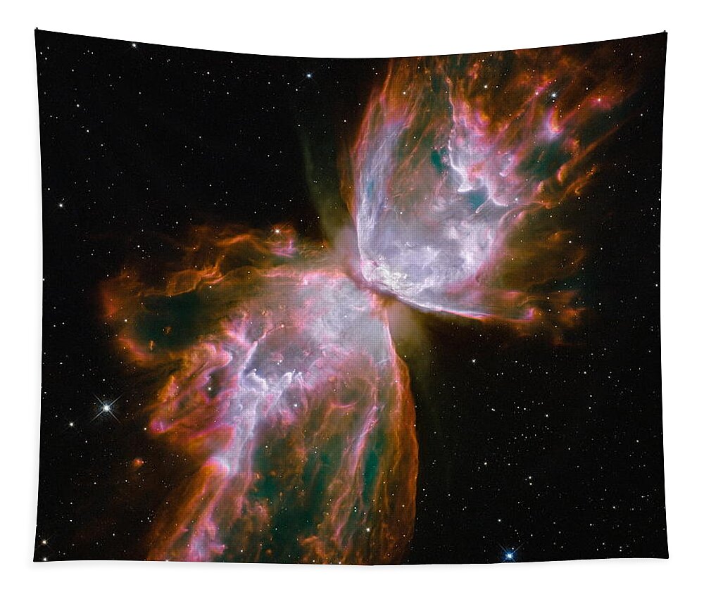 Space Tapestry featuring the photograph The Butterfly Nebula by Eric Glaser