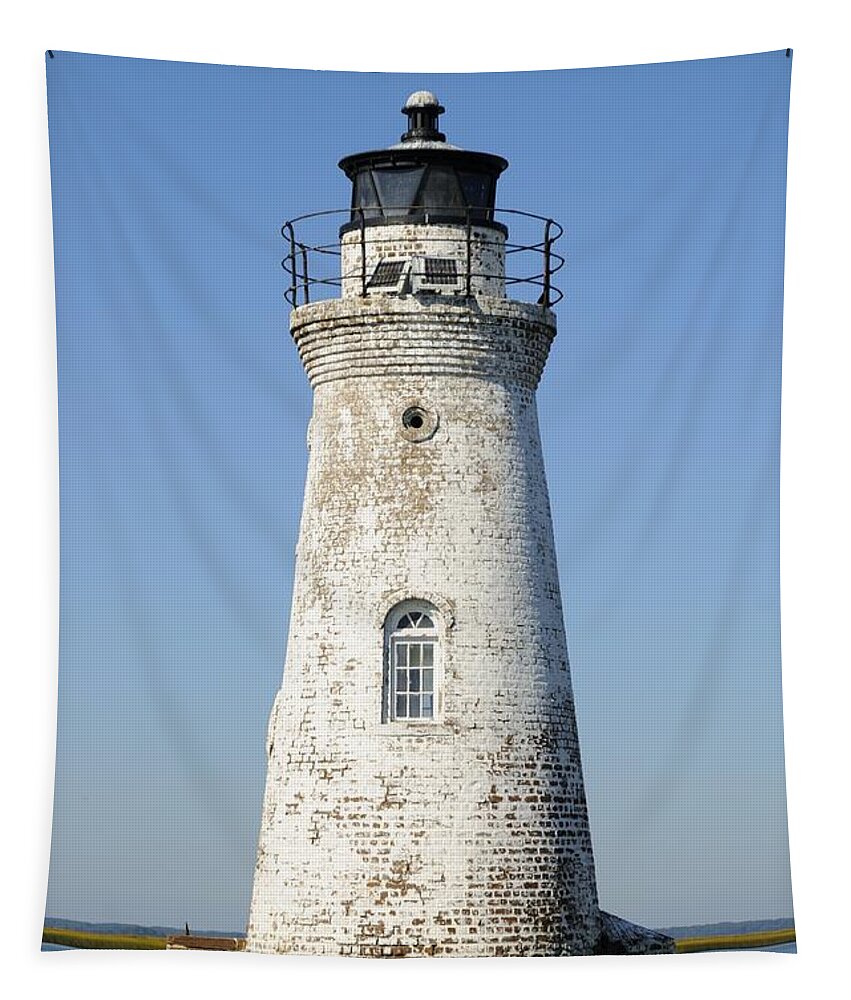Cockspur Island Light Tapestry featuring the photograph The Cockspur Island Light by Bradford Martin