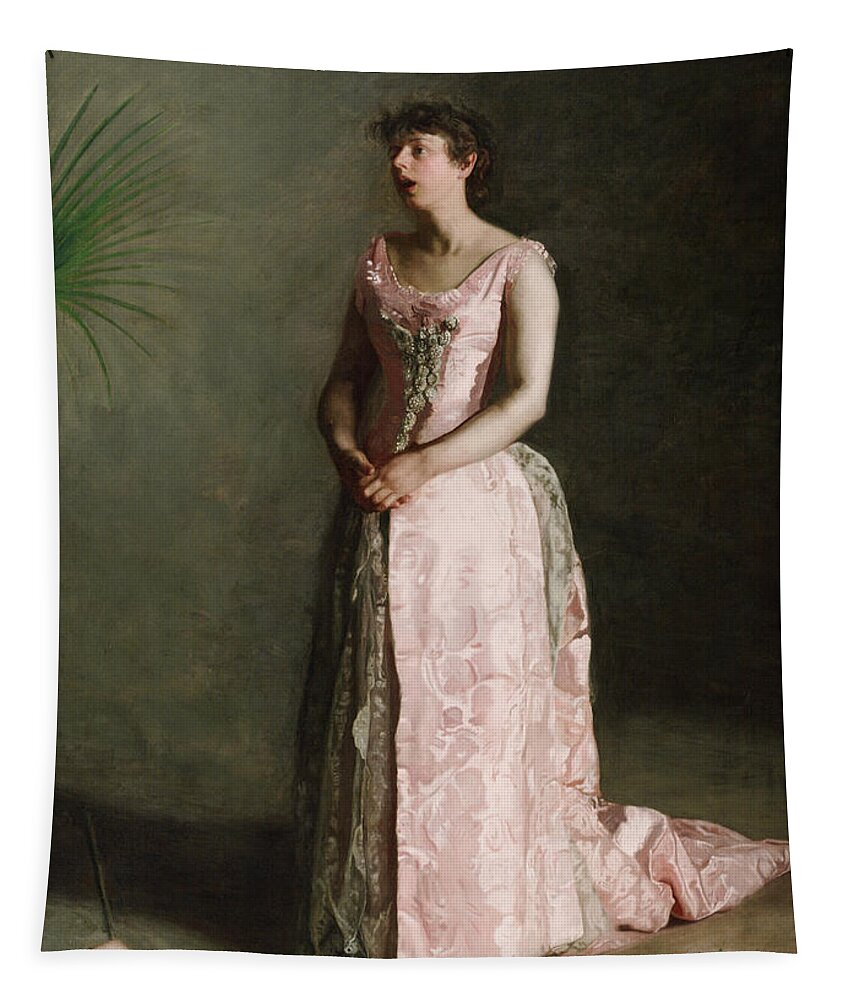 Thomas Eakins Tapestry featuring the painting The Concert Singer #4 by Thomas Eakins