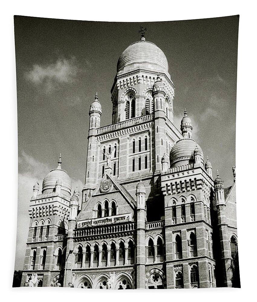 Architecture Tapestry featuring the photograph The Corporation Building Bombay by Shaun Higson