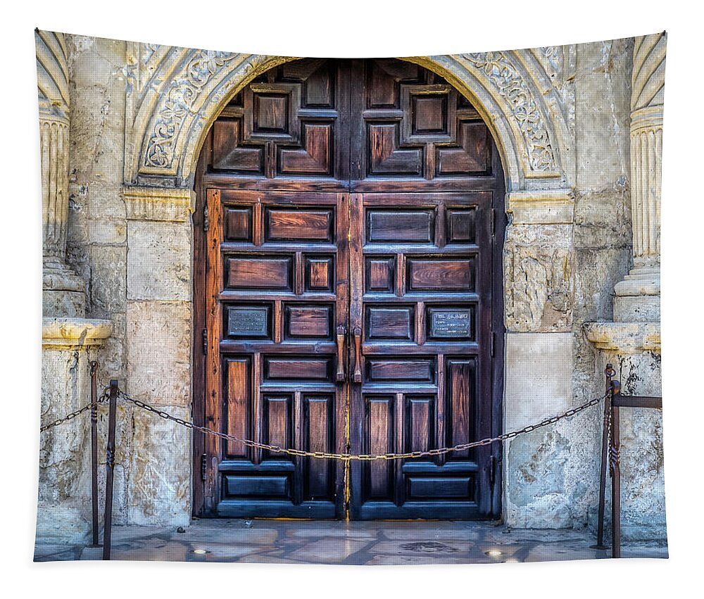 Doors Tapestry featuring the photograph The Alamo by Robert Bellomy