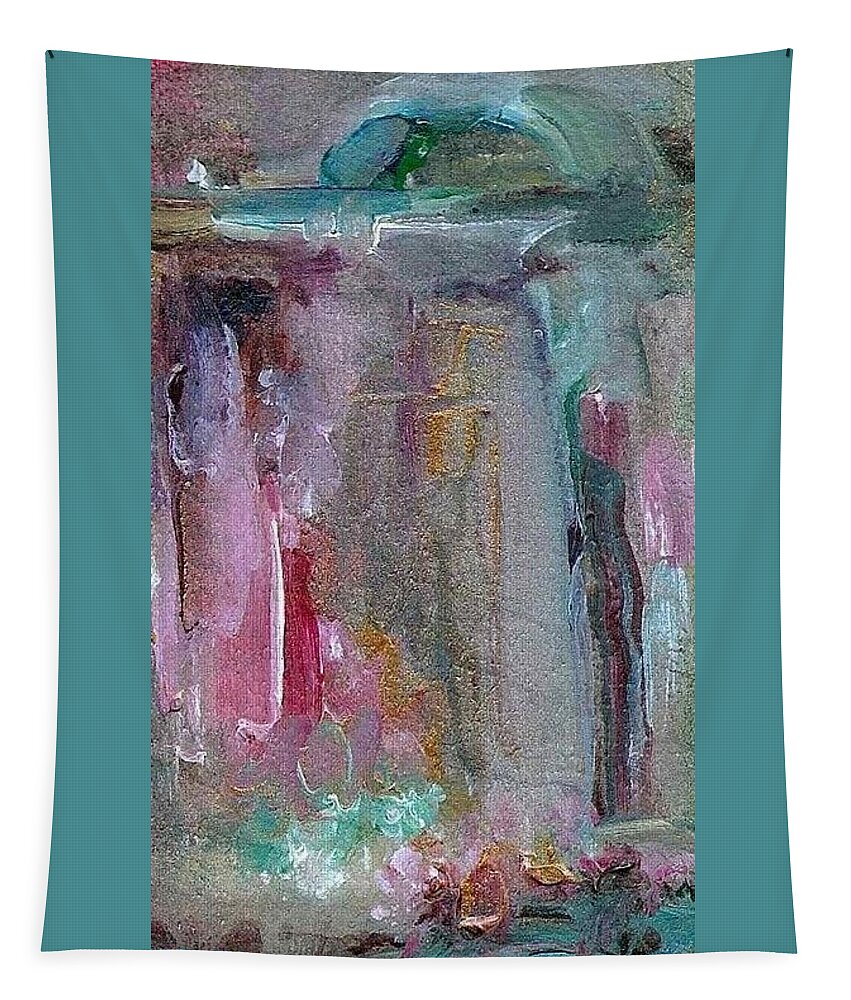 Abstract Tapestry featuring the painting The Entrance by Mary Wolf
