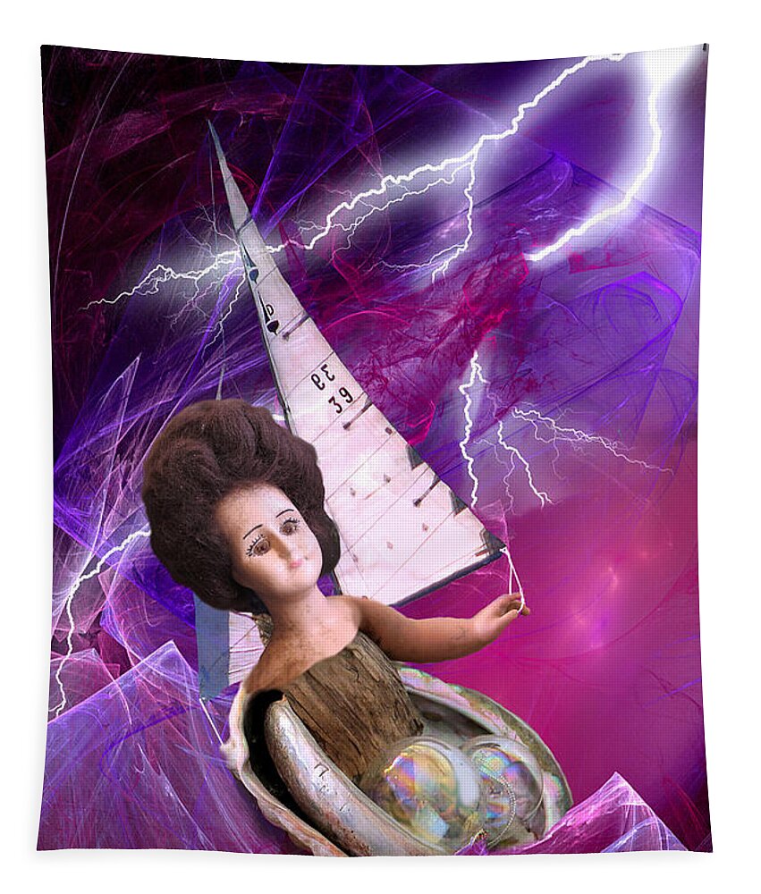 Doll Tapestry featuring the digital art The Explorer by Lisa Yount