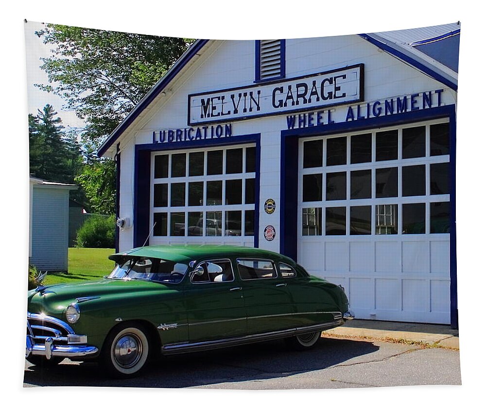 Hudson Tapestry featuring the photograph The Fabulous Hudson Hornet by Jeff Heimlich