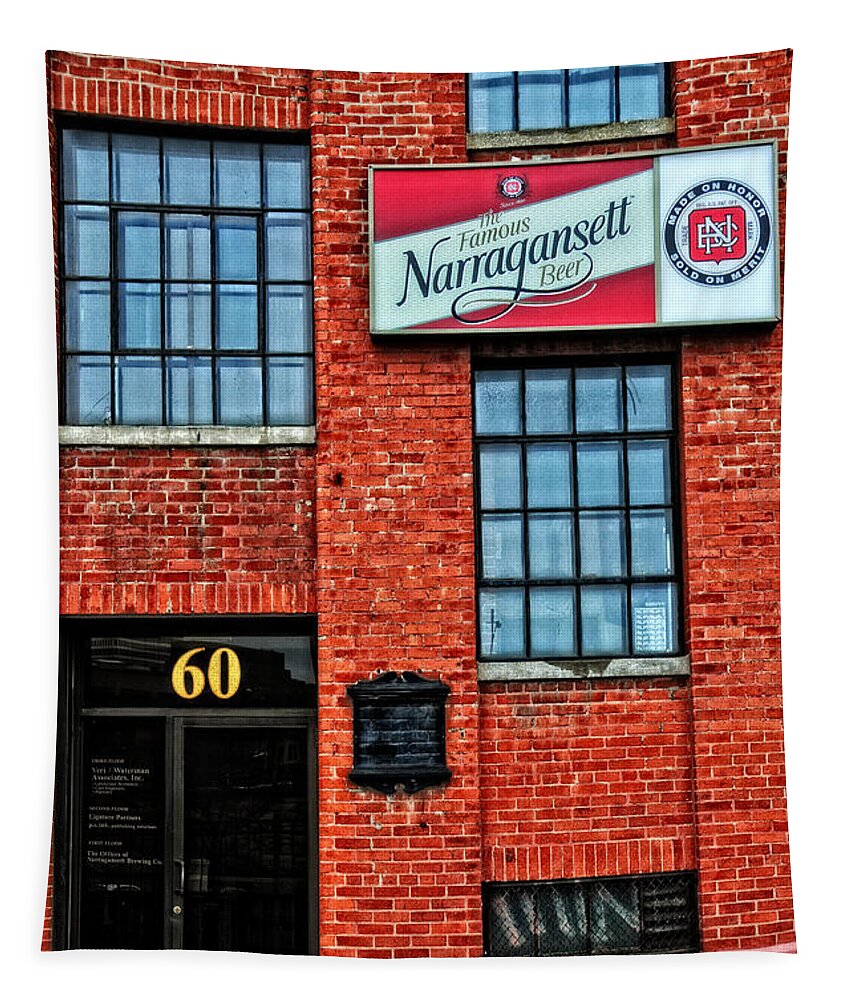 Brew Tapestry featuring the photograph The Famous Narragansett Beer by Mike Martin