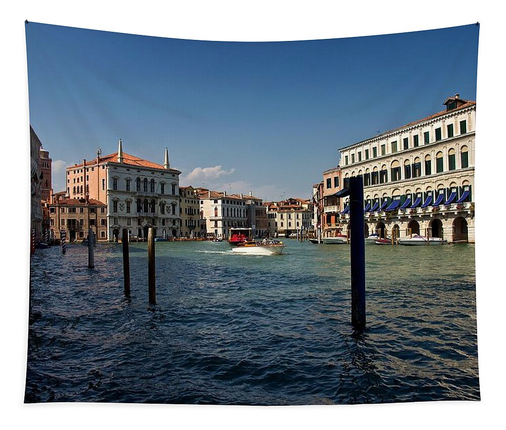 Venice Tapestry featuring the photograph The Grand Canal by Stephen Taylor