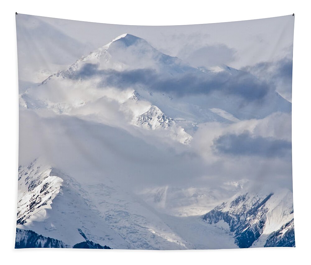 Denali Tapestry featuring the photograph The High One by Jim Cook