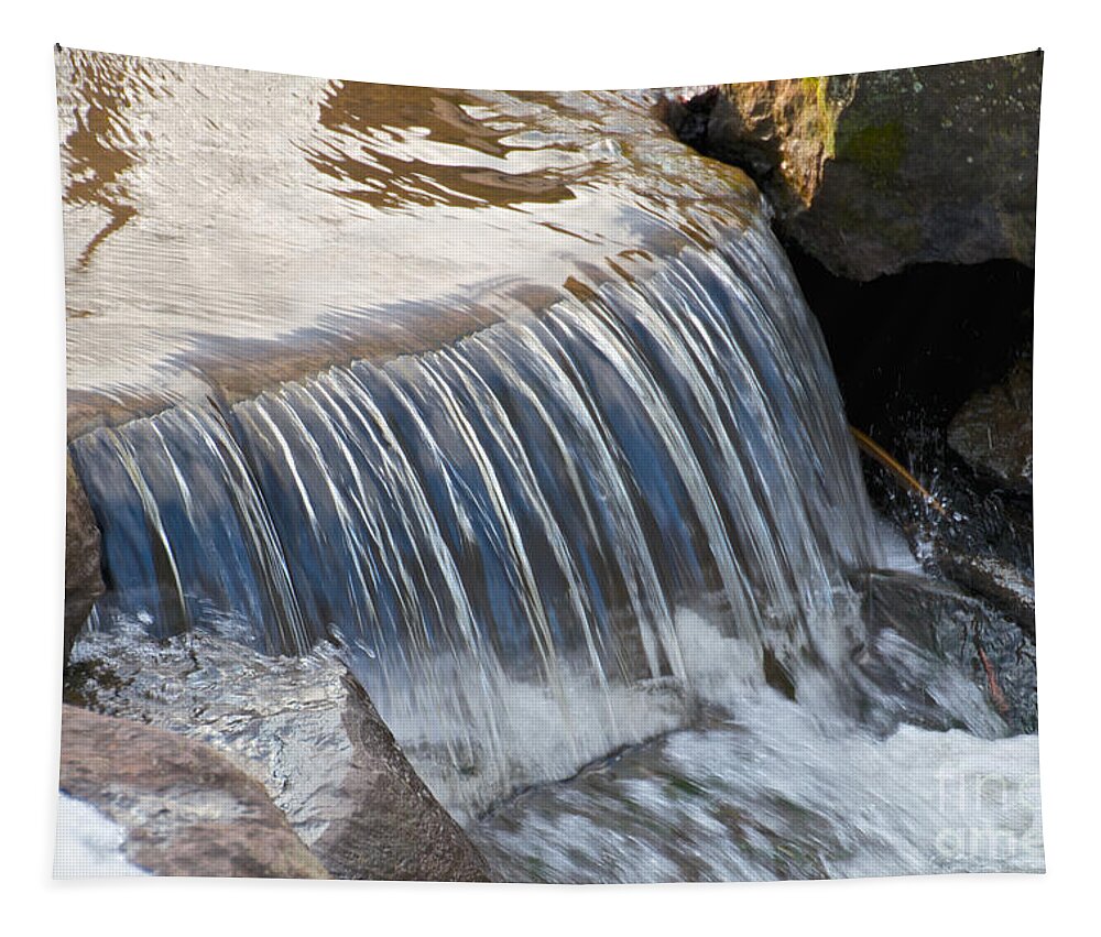 Water Tapestry featuring the photograph The Kent Park Waterfall by William Norton