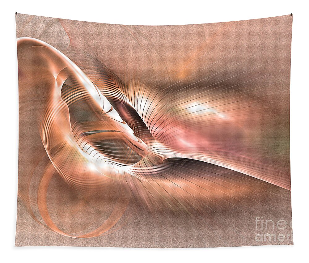 Art Tapestry featuring the digital art The king is born -Abstract art by Sipo Liimatainen