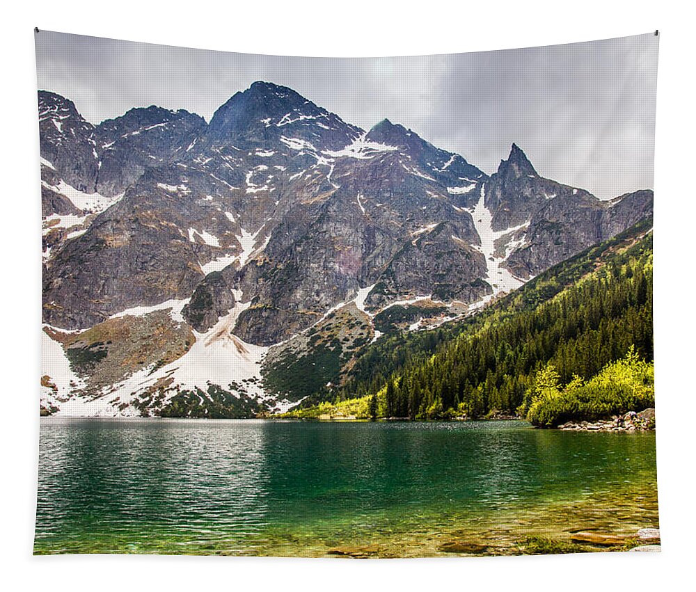 Landscape Tapestry featuring the photograph The Lake by Pati Photography