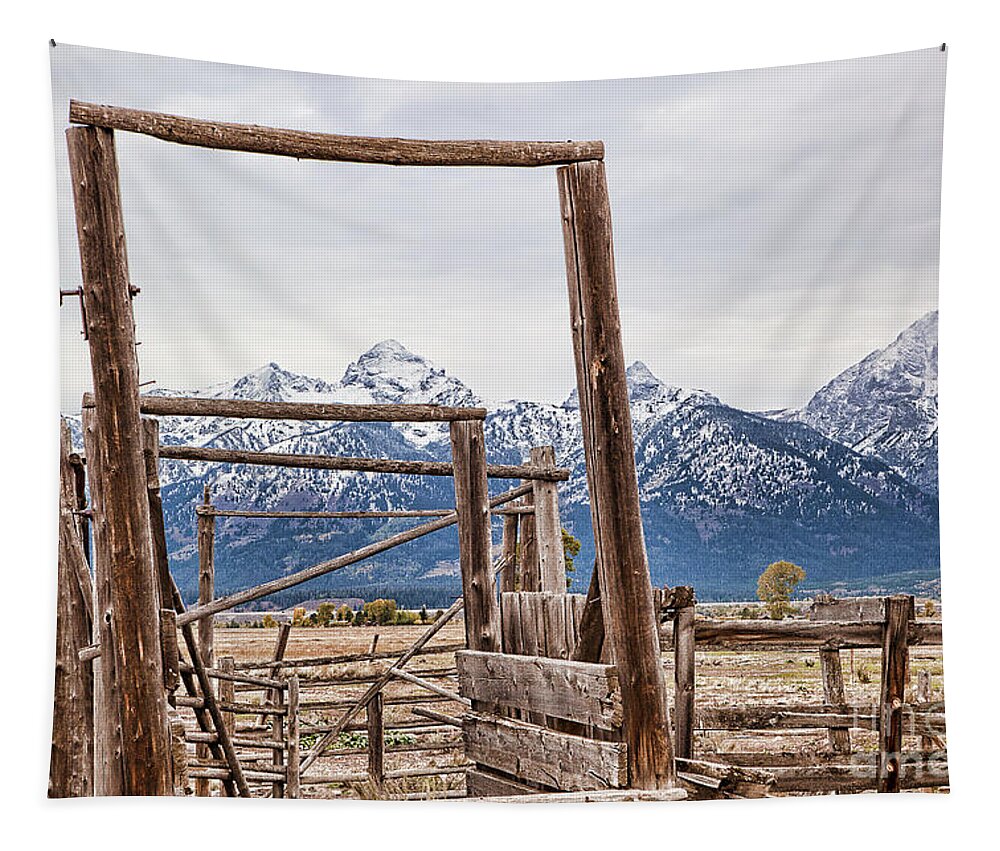Teton National Park Print Tapestry featuring the photograph The Loading Gate by Jim Garrison