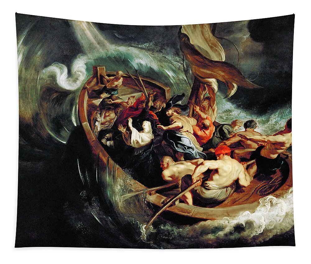 Peter Paul Rubens Tapestry featuring the painting The Miracle of Saint Walburga by Peter Paul Rubens