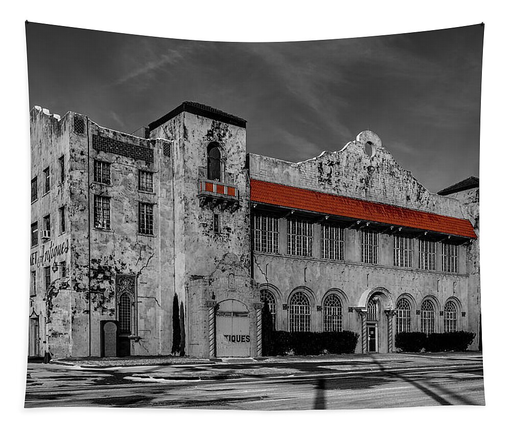 Antique Tapestry featuring the photograph The Old Public Market by Doug Long