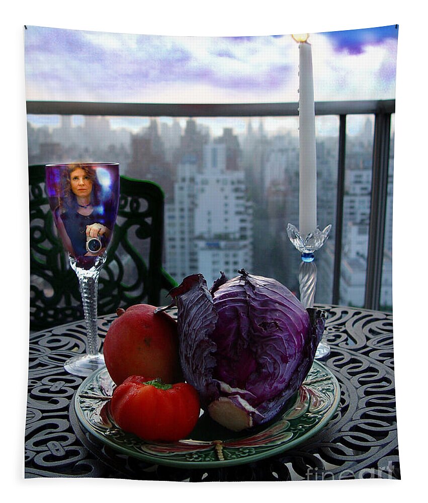 Fruit Tapestry featuring the photograph The Photographer by Madeline Ellis