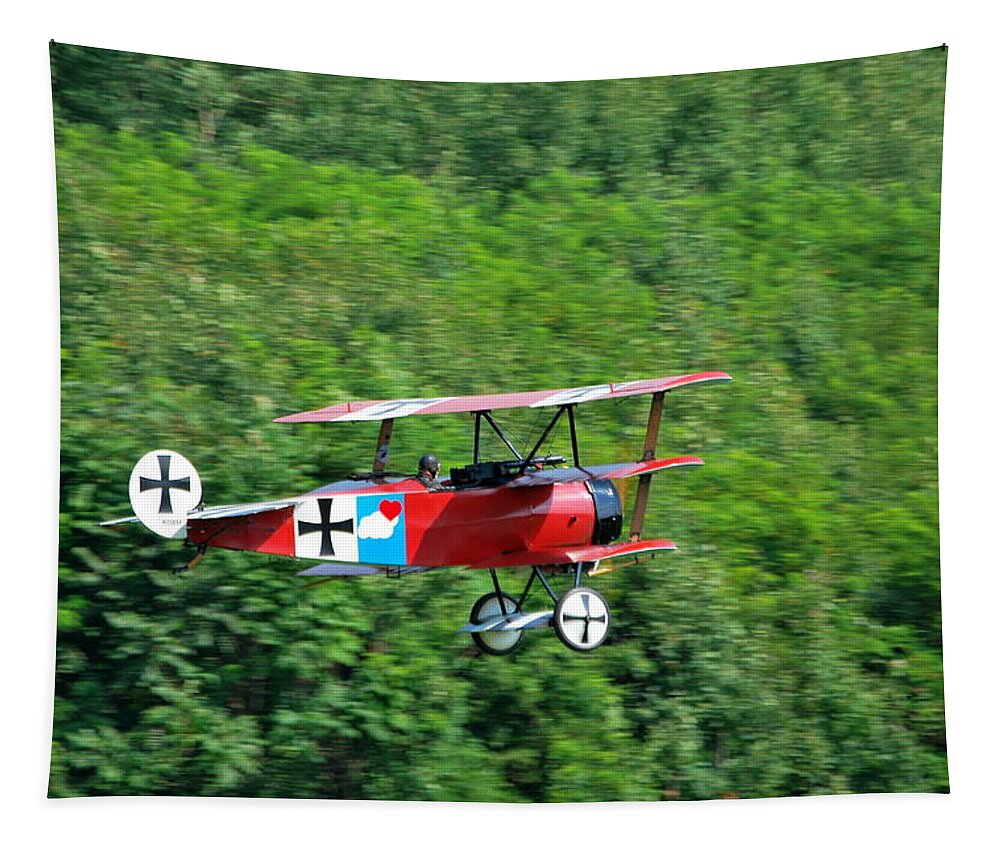 Arnstorming Tapestry featuring the photograph the Red Baron by Kurt Von Dietsch