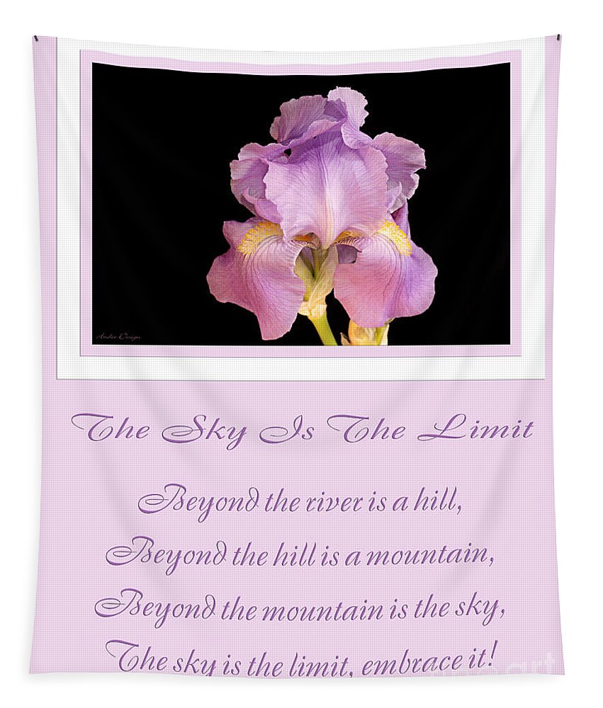 Andee Design Iris Tapestry featuring the photograph The Sky Is The Limit V 10 by Andee Design