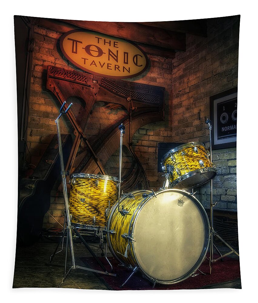 Drums Tapestry featuring the photograph The Tonic Tavern by Scott Norris