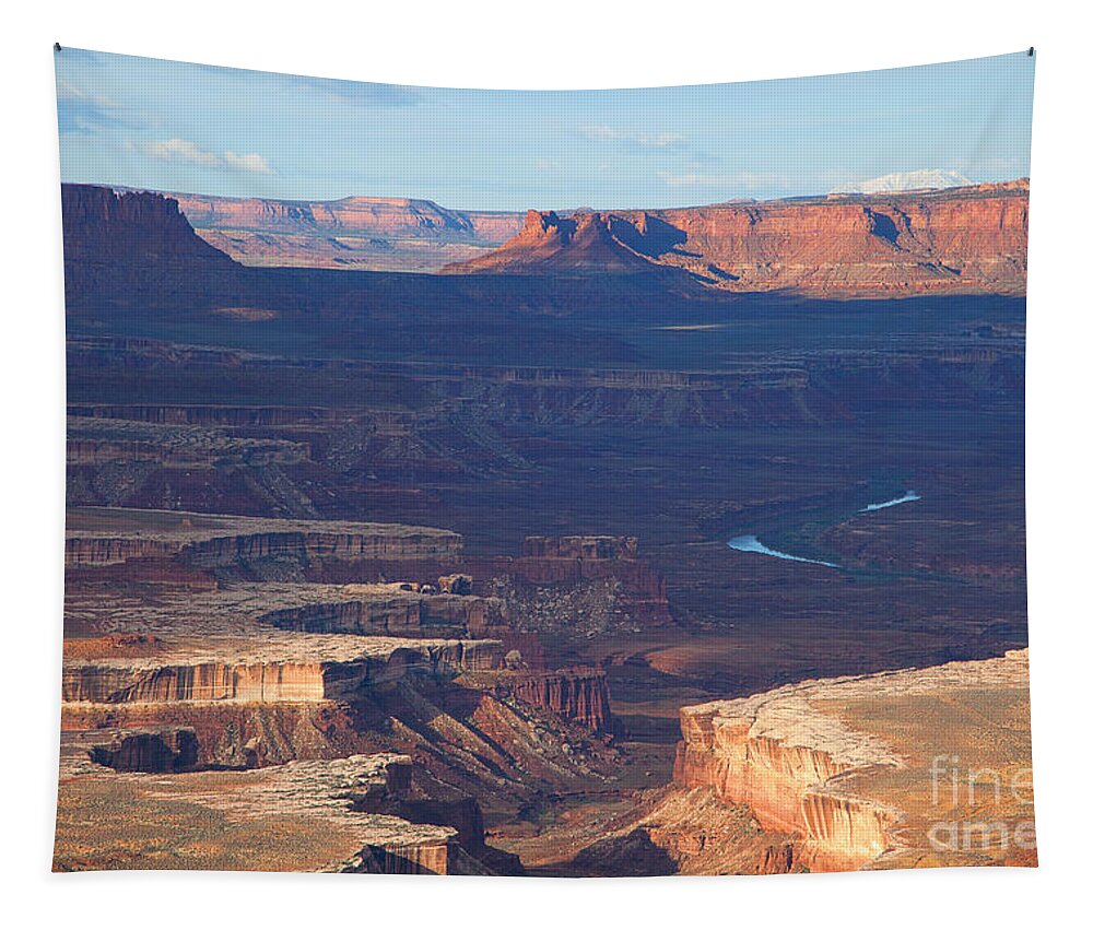 Utah Tapestry featuring the photograph The Valley of the Shadow by Jim Garrison