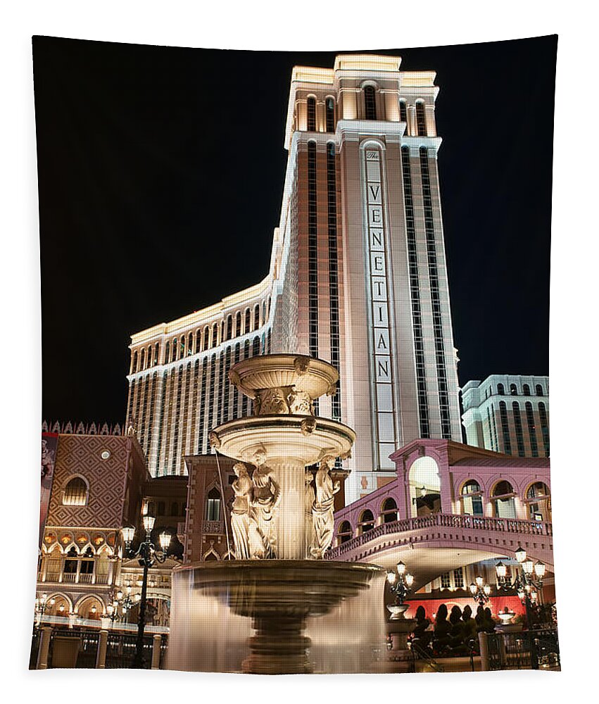 Venetian Tapestry featuring the photograph The Venetian by Eddie Yerkish