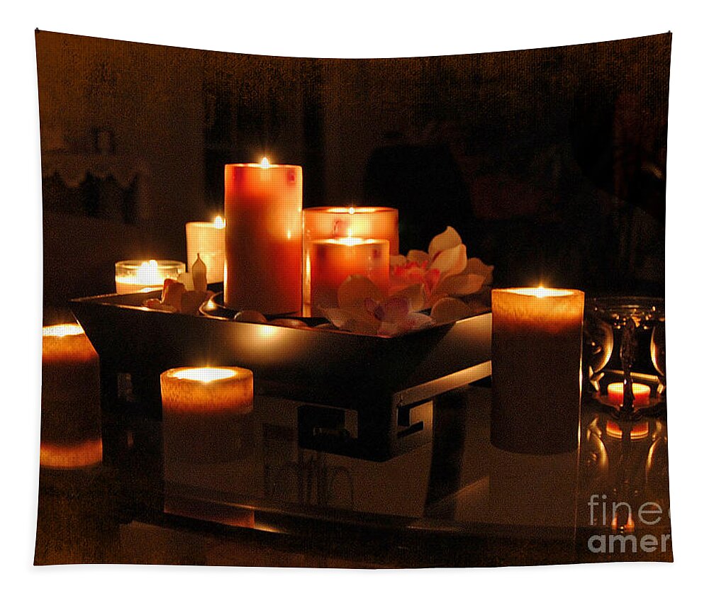 Romance Tapestry featuring the photograph The Warmth Of Romance by Kathy Baccari