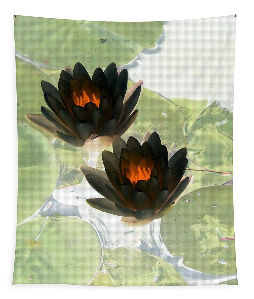 Water Lilies Tapestry featuring the photograph The Water Lilies Collection - PhotoPower 1040 by Pamela Critchlow
