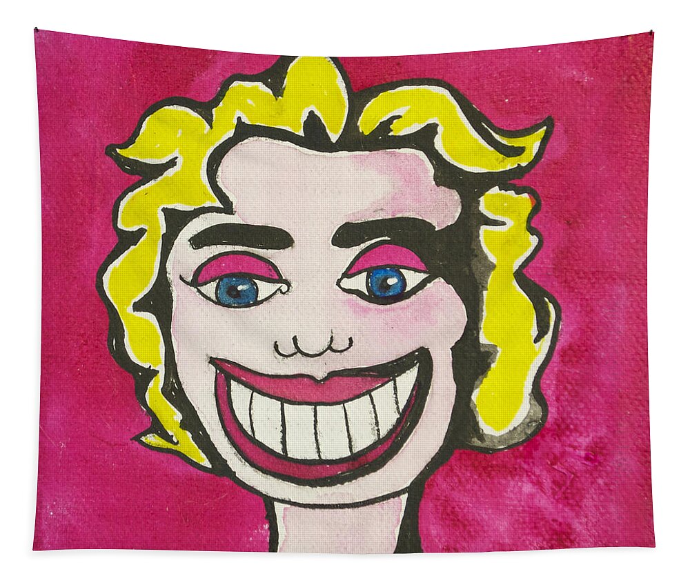 Marilyn Monroe Tapestry featuring the painting Tillie as Marilyn by Patricia Arroyo