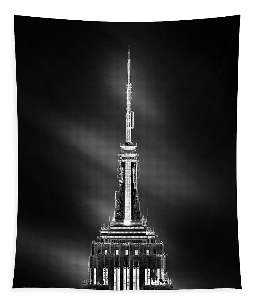 Empire State Building Tapestry featuring the photograph Tip Of The World by Az Jackson