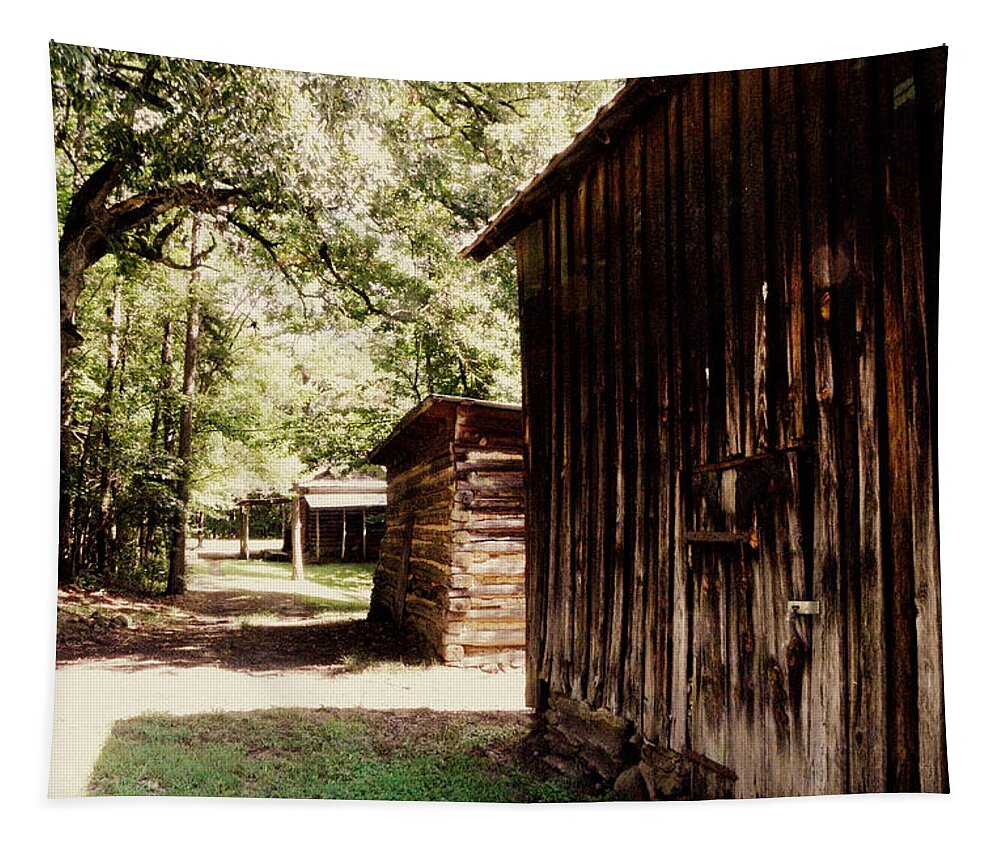 Country Landscape Tapestry featuring the photograph Tobacco Back in Time by Kim Galluzzo
