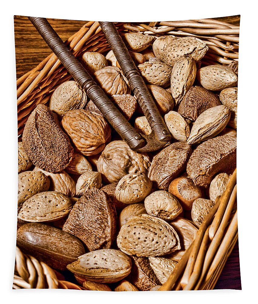 Nuts Tapestry featuring the photograph Totally Nuts by Olivier Le Queinec