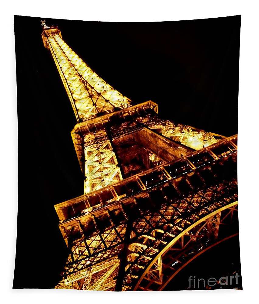 Eiffel Tower Tapestry featuring the photograph Towering by Heather Applegate