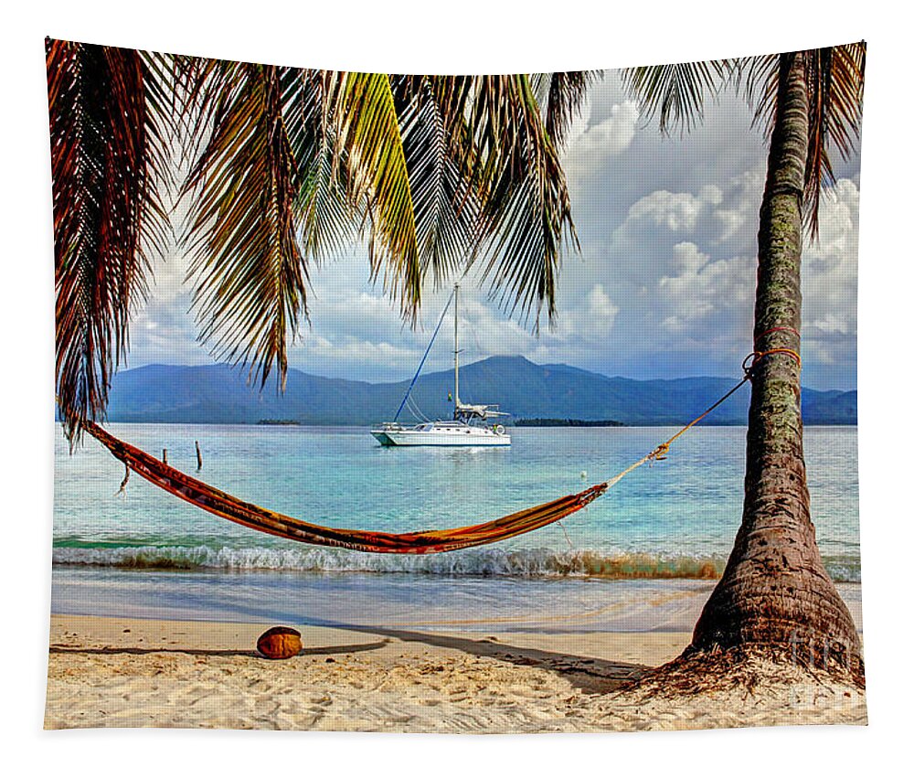Panama Tapestry featuring the photograph Tranquility Base by Bob Hislop