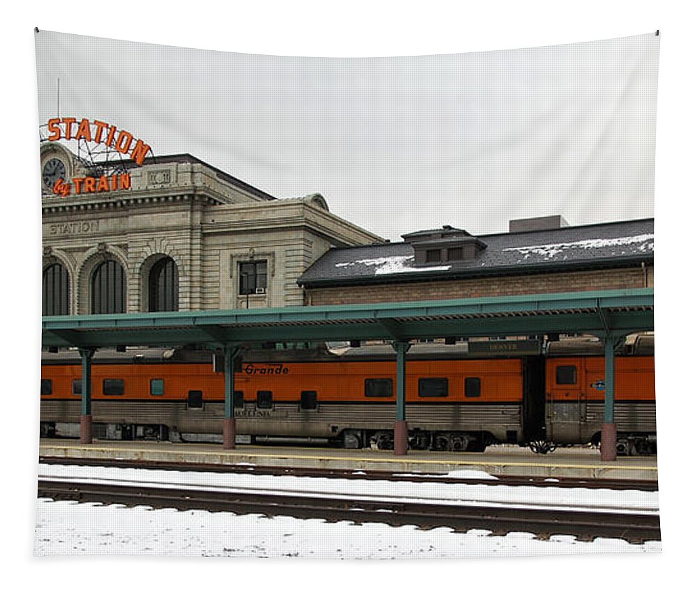 United States Tapestry featuring the photograph Travel By Train by Darin Volpe