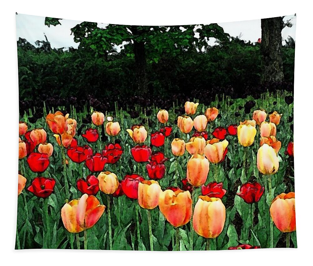 Tulips Tapestry featuring the photograph Tulip Festival by Zinvolle Art