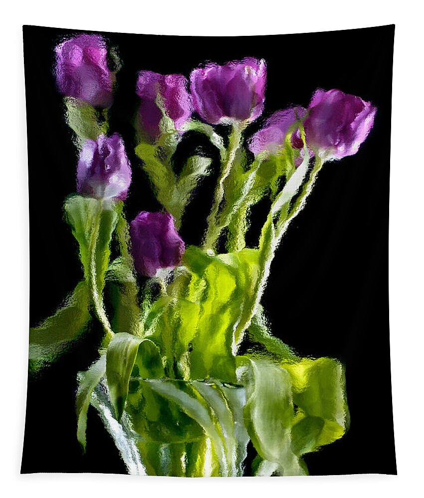 Tulips Tapestry featuring the photograph Tulip Impressions VI by Penny Lisowski
