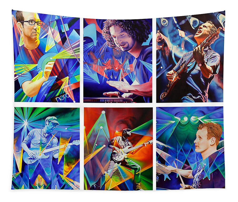 Umphrey's Mcgee Tapestry featuring the painting Umphrey's McGee by Joshua Morton