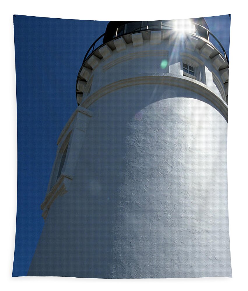 Umpqua Lighthouse Tapestry featuring the photograph Umpqua River Light by Sharon Elliott