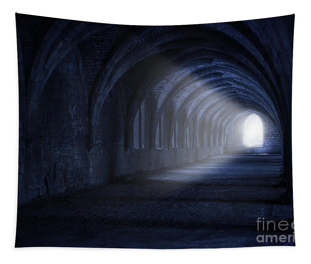 Abbey Tapestry featuring the photograph Underground Lair by David Lichtneker