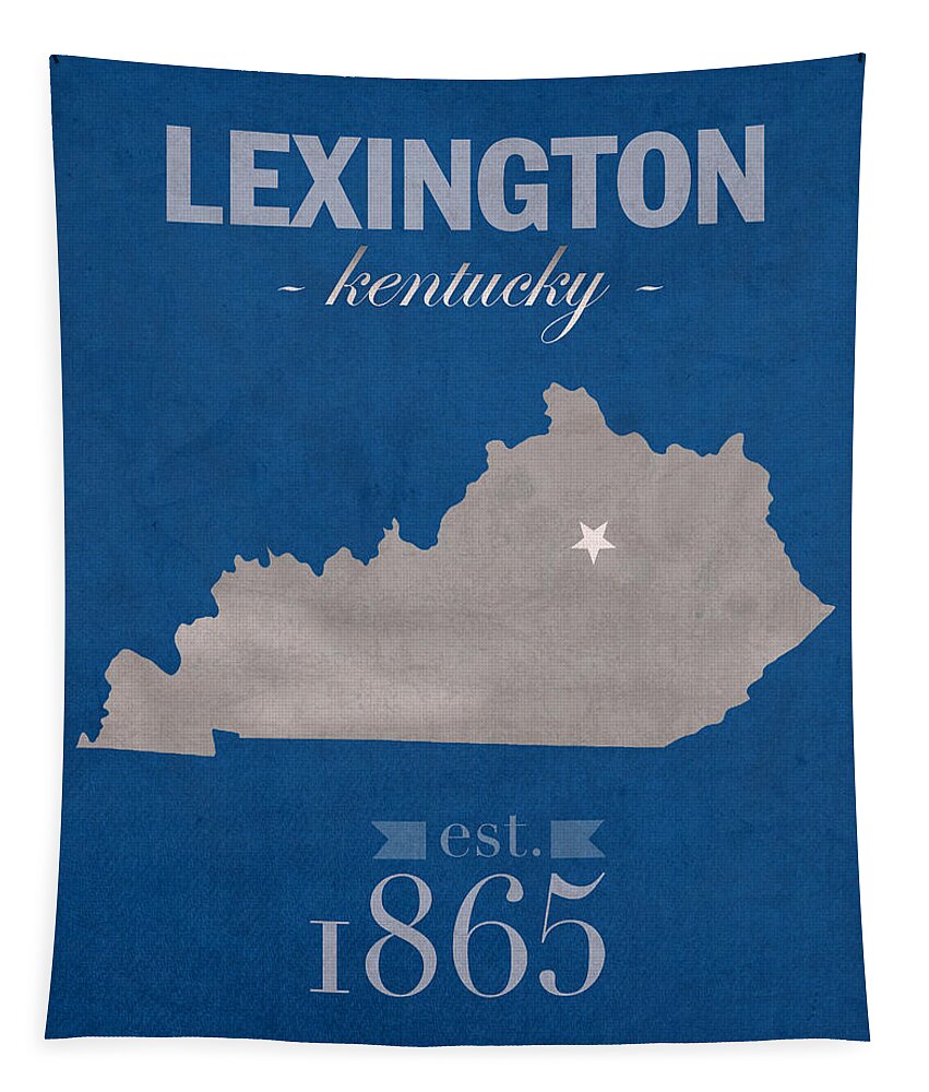 University of Louisville Cardinals Kentucky College Town State Map Poster  Series No 059 Round Beach Towel